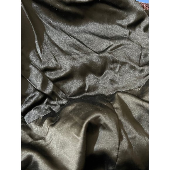 Alice + Olivia Marie Tulip Bubble Hem Mini Dress Metallic Purple Grey Size 8 - Picture 7 of 12